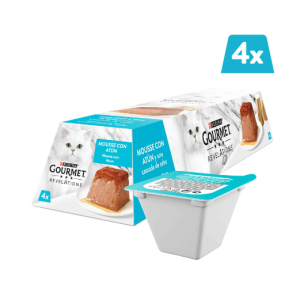 Purina Gourmet Revelations Mousse com Atum e Molho 4*57g