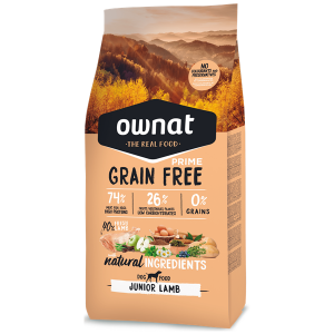 Ownat Grain Free Prime Cão Júnior Cordeiro