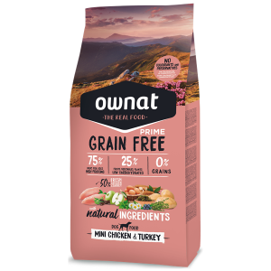 Ownat Grain Free Prime Cão Mini Adulto Frango