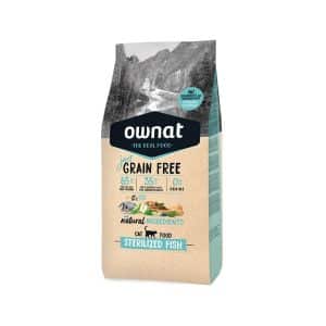 Ownat Just Grain Free Gato Esterilizado Peixe