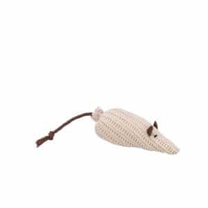 Rato em tecido tricot c/catnip