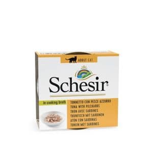 Schesir Gato Atum com Sardinha em Caldo de Peixe 70 g